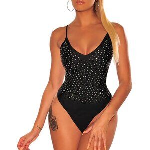 Women's Long Sleeves Stretchy Sheer Mesh Leotard Bodysuit Jumpsuit Body Suit Top